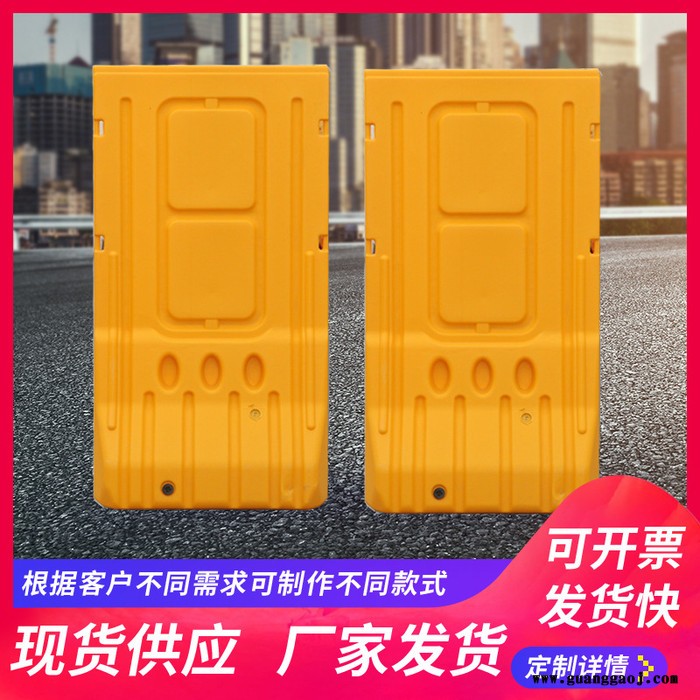 鸿铭交通 定制吹塑水马围挡 市政施工高栏围挡 道路隔离塑料移动注水围档批发图3