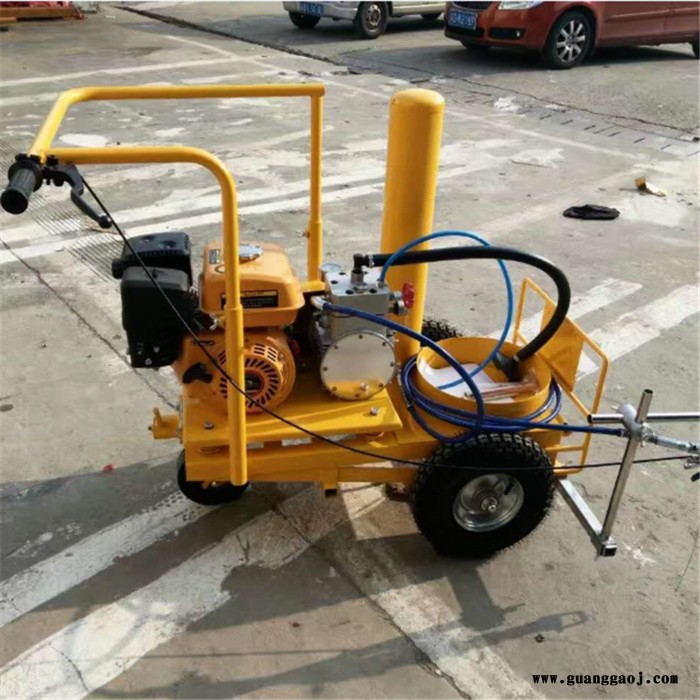 现货冷喷式划线机道路交通标线机 交通路面不干胶划线车