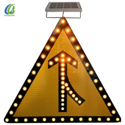 广东路宝**无线太阳能标牌灯反光标牌太阳能标志牌导向灯主动发光标志牌