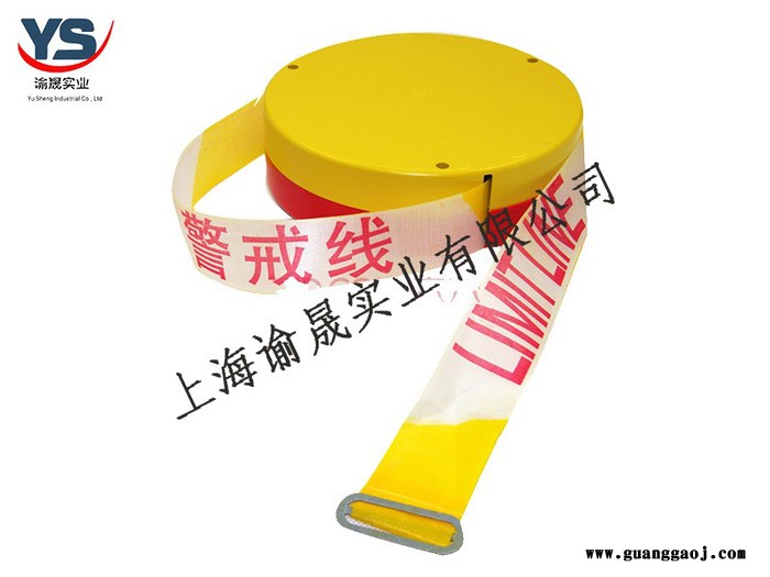 光缆涤纶布警示带，黄白警示带，红白警示带图6
