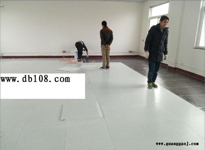 苏州工业园华静PVC防静电地板机房实验室导电地胶片材地板图2