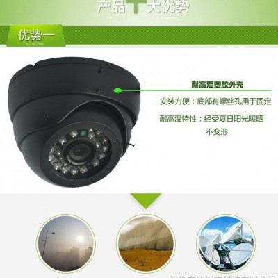 合肥地区直销车载半球摄像机 AHD百万高清车载摄像机 鼎元红外灯 率减少 配各部标机厂家主机 定做接口协议