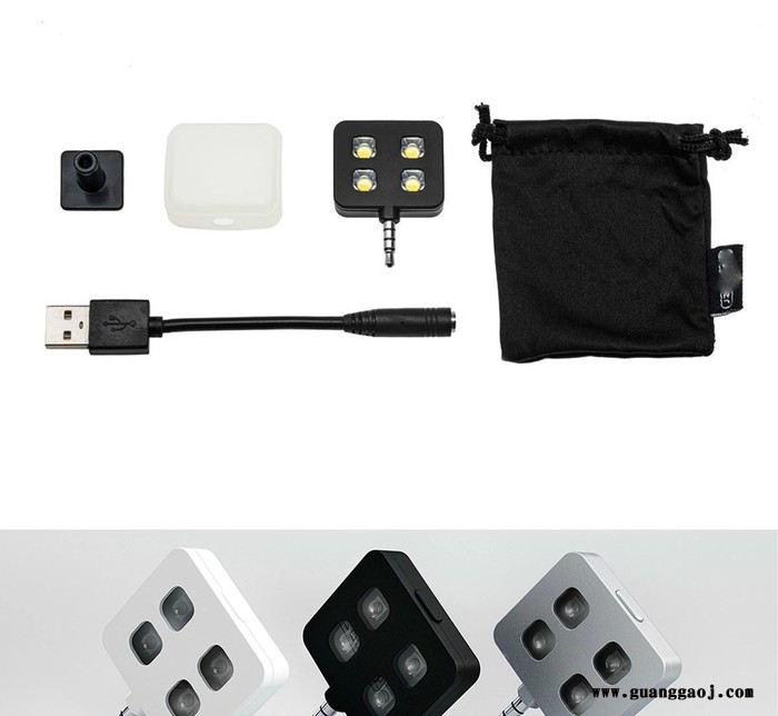 外贸**手机自拍闪光灯礼品LED小台灯单反相机补光灯图2
