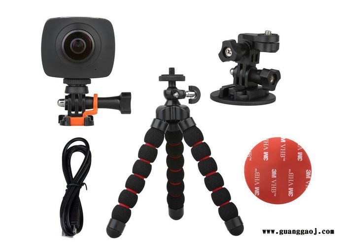 易万特全景相机360度高清数码摄像双镜头鱼眼 运动VR拍摄防水30米图2