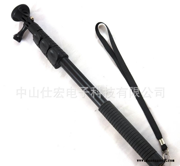 扳扣自拍神器 运动相机 铝合金自拍杆 伸缩自拍杆