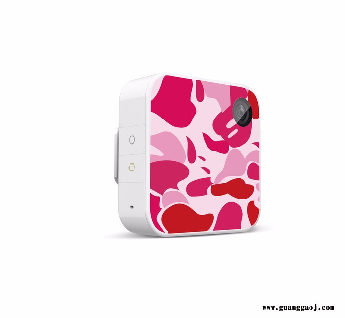 腾讯装扮穿戴运动摄像机Qlippie 2015新款800万像素1080p高清运动相机一键分享视频直播水下相机**