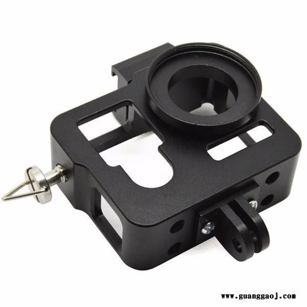 澳思嘉直销GoPro Hero 4代狗笼 运动相机一体成型保护框 配镜头盖挂绳 套件图2