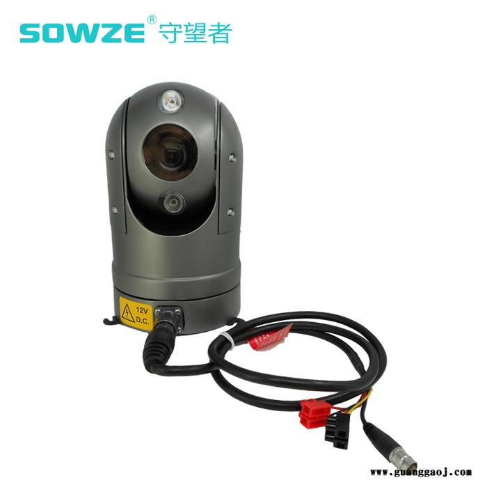 守望者IP迷你云台深圳厂家变焦360车载云台摄像机PELCO-D协议带强力吸盘方便安装无人驾驶车机器人底部出线布控球图3
