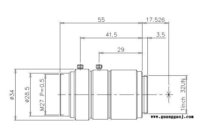 基恩士KEYENCE CA-LH75  低变形工业镜头图2
