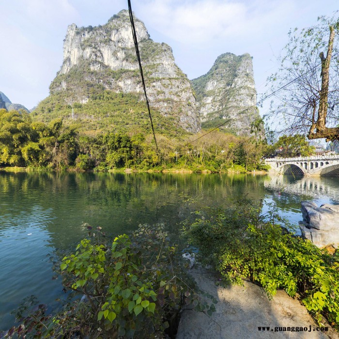 阳朔遇龙河风景、720°全景3D真实展示效果，山东麟轩文化传播有限公司承接全景拍摄、全景制作、企业策划、宣传推广服务图4
