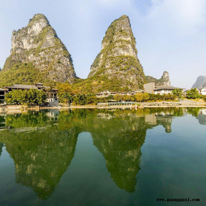阳朔遇龙河风景、720°全景3D真实展示效果，山东麟轩文化传播有限公司承接全景拍摄、全景制作、企业策划、宣传推广服务图3