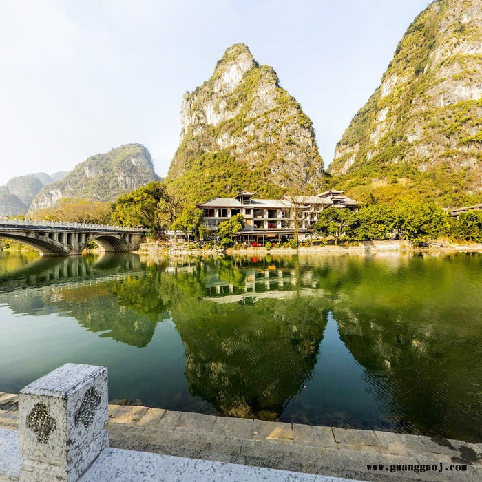 阳朔遇龙河风景、720°全景3D真实展示效果，山东麟轩文化传播有限公司承接全景拍摄、全景制作、企业策划、宣传推广服务图8