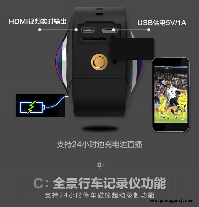 IJOYER ZD-A2S 索尼1600万双鱼镜头全景相机 720度全景VR看房图7