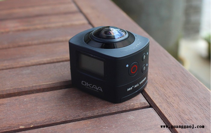 OKAA 360度全景相机 1600万像素高清全景摄像头 虚拟现实VR全景摄像机 经典黑 官方标配图5