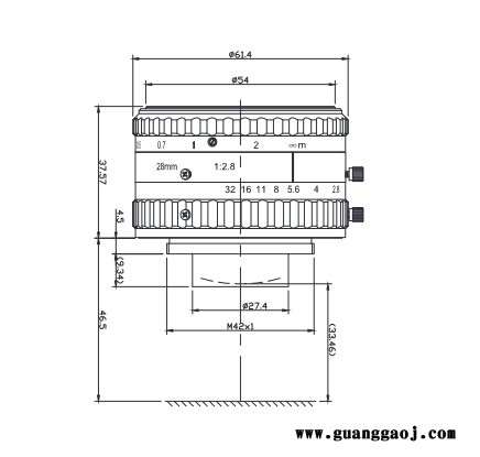 浩蓝光电AZUREphotonics AZURE-2828MT 手动光圈定焦镜头图2