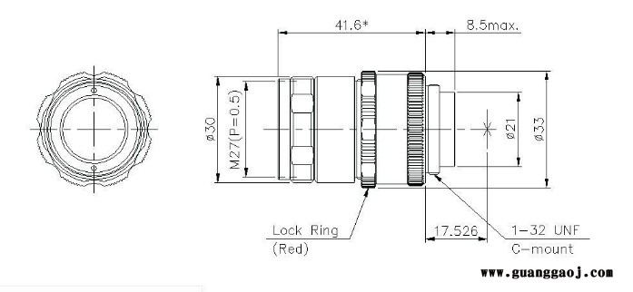 基恩士KEYENCE  CA-LH12  低变形工业镜头图2