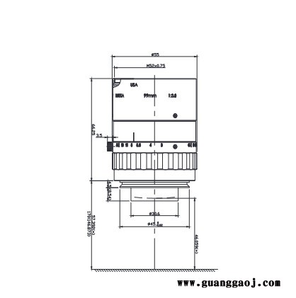 浩蓝光电AZUREphotonics ELS-99 3.0V16K V接口工业镜头图2