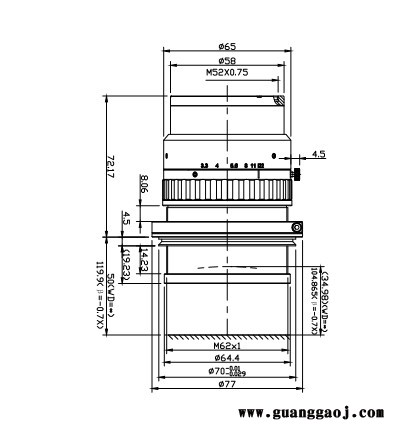 浩蓝光电AZUREphotonics ELS-99/3.3V16K-0.7X V接口工业镜头图3