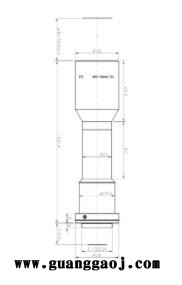 浩蓝光电AZUREphotonics AZURE-DT70064M10M 工业双远心镜头图2
