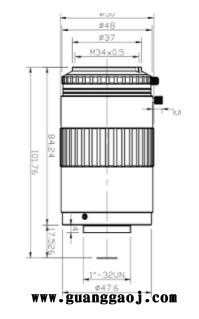 浩蓝光电AZUREphotonics AZURE-0513XTH 工业双远心镜头图2