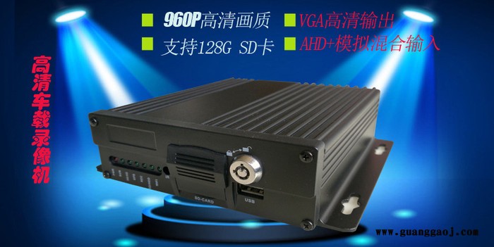 广西地区sd卡车载录像机 SD卡存储 GPS 北斗定位 混合视频输入 配用星光级夜视车载摄像机金属迷你车载摄像机图2
