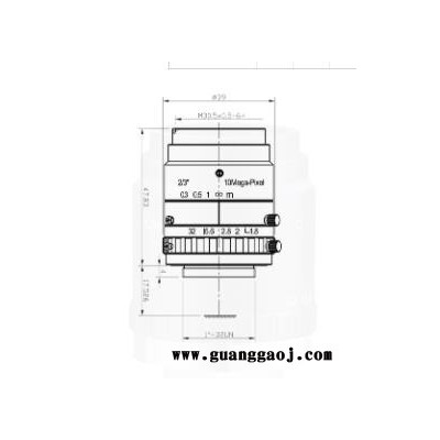 浩蓝光电AZUREphotonics AZURE-1218M10M 手动光圈定焦镜头