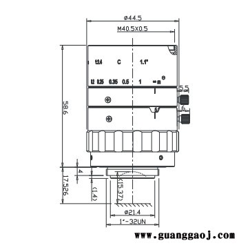 浩蓝光电AZUREphotonics AZURE-1624SF 手动光圈定焦镜头图2