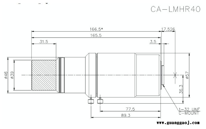 基恩士KEYENCE  CA-LMHR40 CA-L系列 工业镜头图5