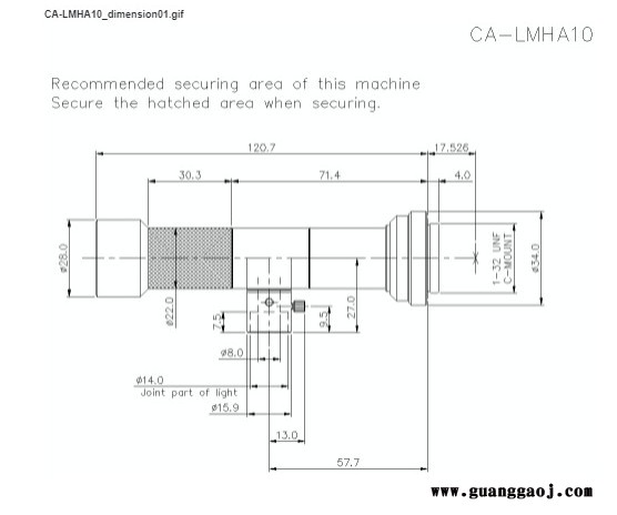 基恩士KEYENCE  CA-LMHA10  CA-L系列 工业镜头图1