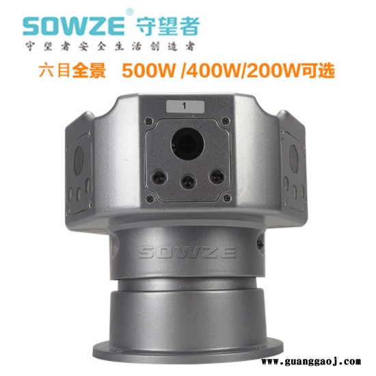 守望者360度六目全景车载摄像机 200万/500万/800万像素六目全景摄像机 六个方向同时拍摄 独立画面图2