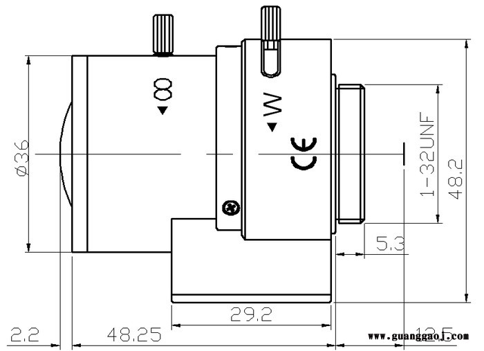 日本AVENIR ETOKU精工          SSV0308GNBIR           工业镜头图2