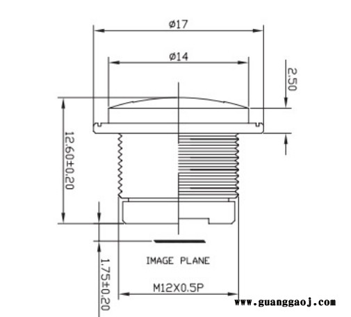 浩蓝光电AZUREphotonics AZURE-01825BM-1 工业扳机镜头图2