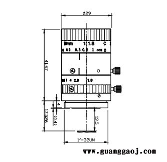 浩蓝光电AZUREphotonics AZURE-02120BM 手动光圈定焦镜头图2