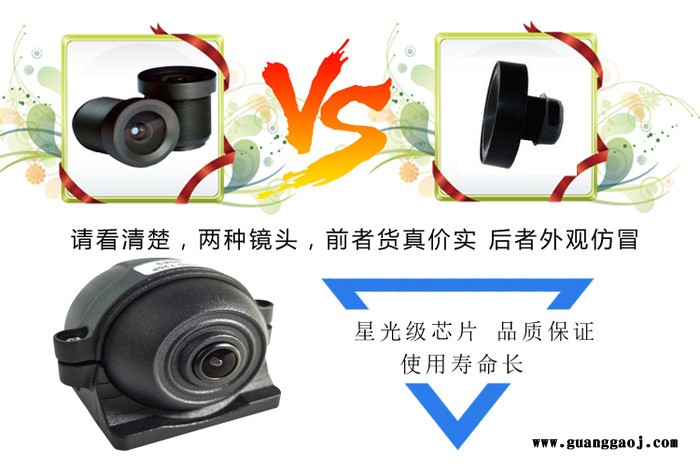 临汾地区供应新品1080P灌胶防水车载摄像机 200W同轴摄像 广角倒车后视摄像头 高清200W像素 侧装 镜像可定做图4