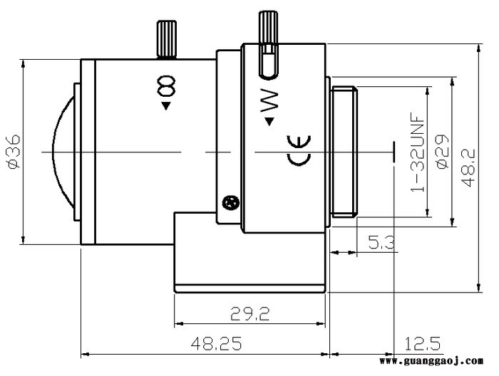 日本AVENIR ETOKU精工          SSV0615GNBIR           工业镜头图3