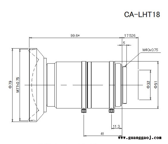 基恩士KEYENCE  CA-LHT35  CA-L系列 工业镜头图4