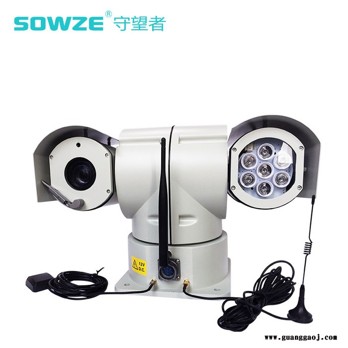 150米红外夜视GPS/北斗双模可选定位摄像头 高清4G车载云台摄像机 车载无线存储一体云台摄像机图2