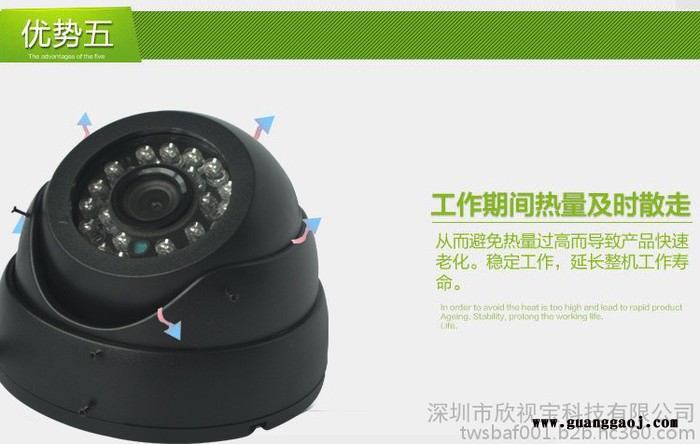 乌海地区供应车载摄像头 汽车红外摄像机 夜视高清海螺半球 可定做接口定义 匹配各部标机用图2