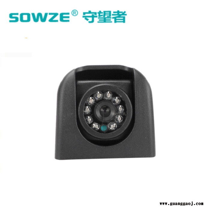 守望者**视频录像主机监控套装 高清车载系统无死角全景云台摄像机 移动机器人用防水360度车载T型云台带显示屏后视摄像头图2