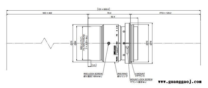 日本茉丽特           ML-13538-82V70-033      百万像素    工业镜头图2