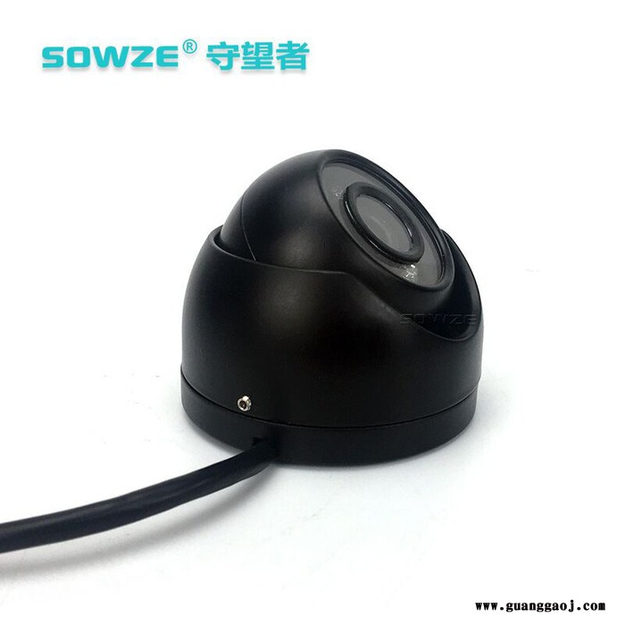 720P高清 小型监控摄像机 红外夜视15米半球外壳 AHD车载录像头图4