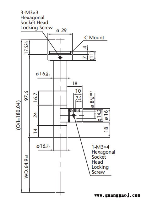 日本茉丽特      MML-ST系列     MML8-ST65S    百万像素   远心工业镜头图1