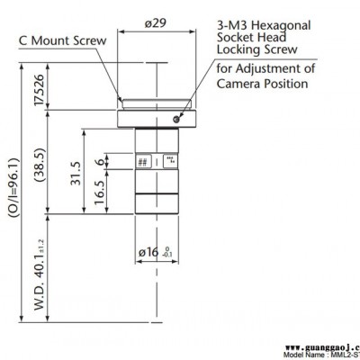 日本茉丽特      MML-ST系列     MML2-ST40     百万像素   远心工业镜头