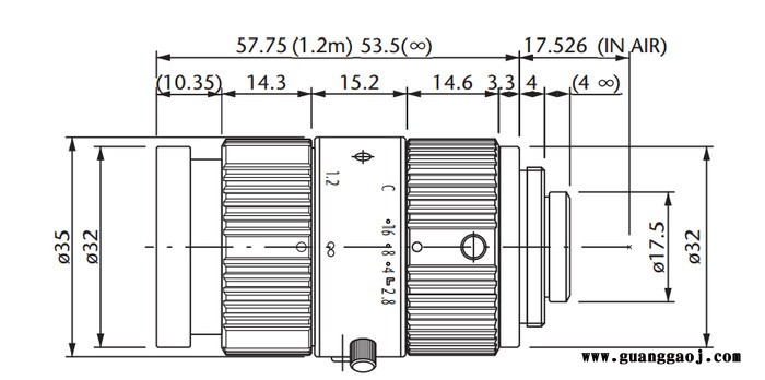 日本茉丽特     C口系列       ML-M7528MP      百万像素    工业镜头图2
