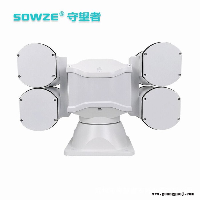 厂家直供可见光+热成像+白光灯 4筒网络高清云台摄像机 巡检机器人用云台图4
