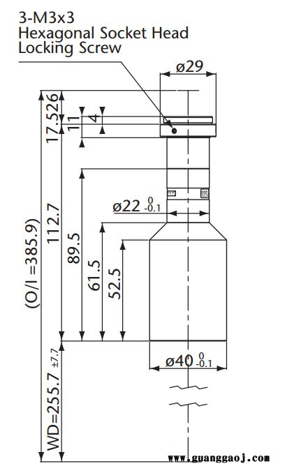 日本茉丽特       MML-HR系列     MML08-HR255       远心工业镜头图2