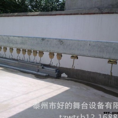 定做电动对开舞台升降机械轨道阻燃金丝绒布麻绒橫侧条幕布电机