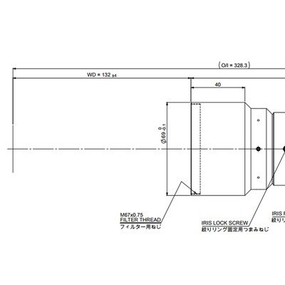 日本茉丽特          MML1-HR130VI-35F    百万像素    远心工业镜头