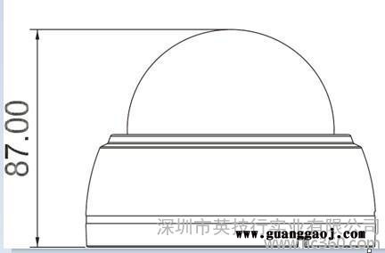 供应室内定焦红外半球摄像机 SONY 550TVL(DS1375)