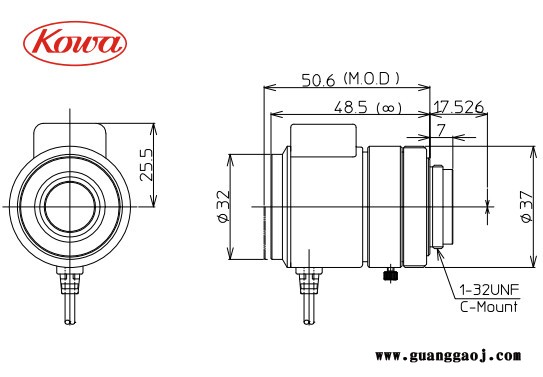 日本Kowa兴和      ITS专用     LM25JC5MM-IR       百万像素P-Iris镜头图2